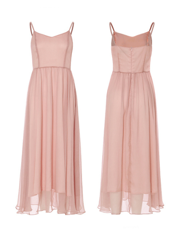 Whimsical Pink Ruffle Chiffon Blouse & Dress