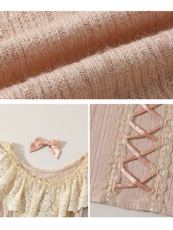 Vintage Lace Off-Shoulder Corset Top