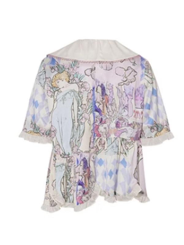 Whimsical Dreams Patchwork Blouse
