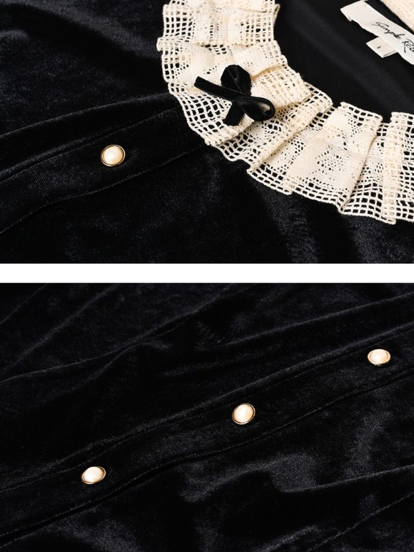 Velvet Elegance Vintage Blouse