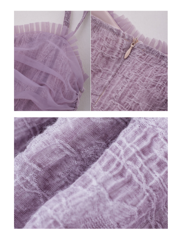 Ethereal Lavender Butterfly Dress