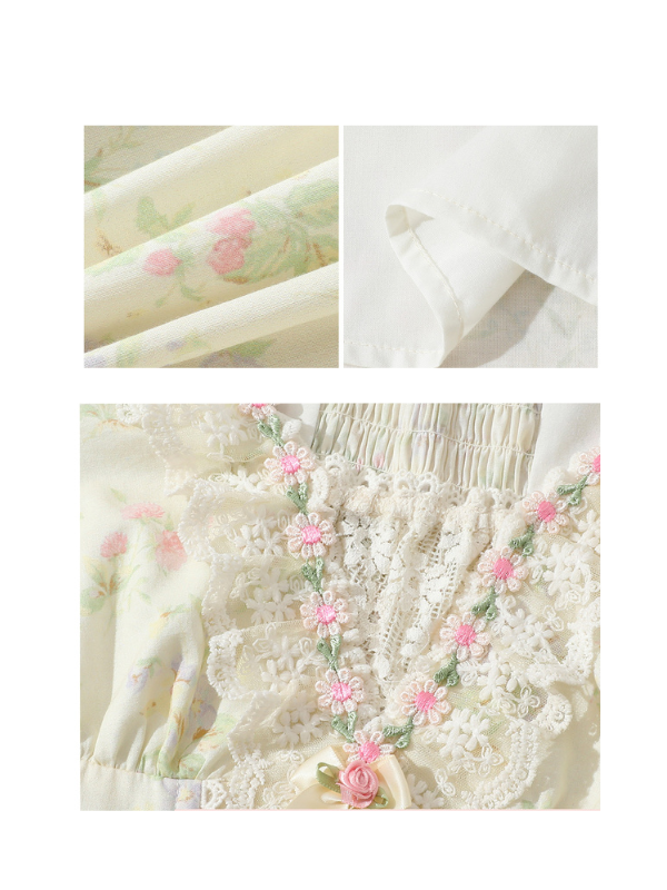 Enchanted Garden Vintage Lace Dress