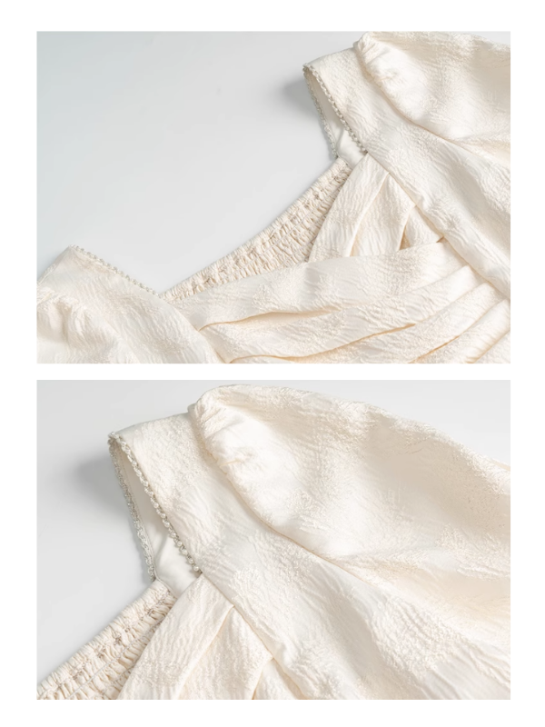 Elegant Pleated Sweetheart Dress