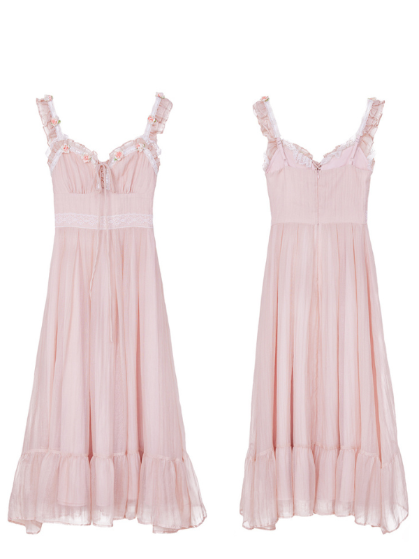 Blush Blossom Fairycore Dress