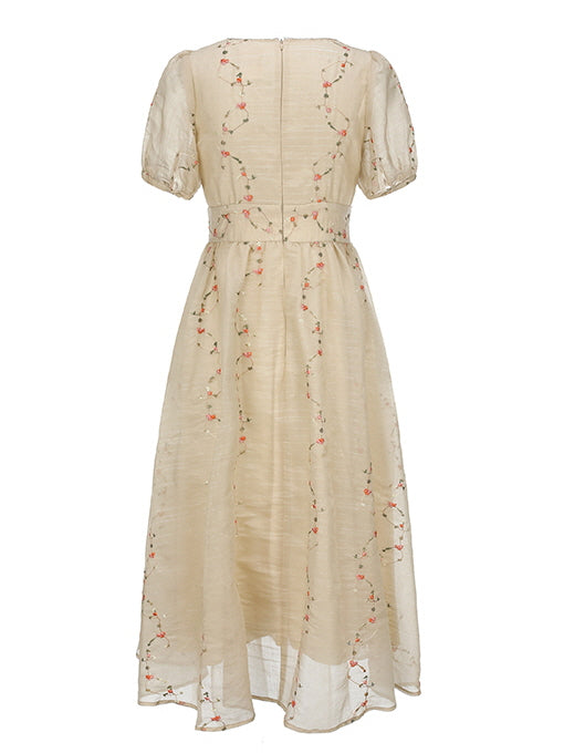 Claire's Vintage Floral Elegance Dress