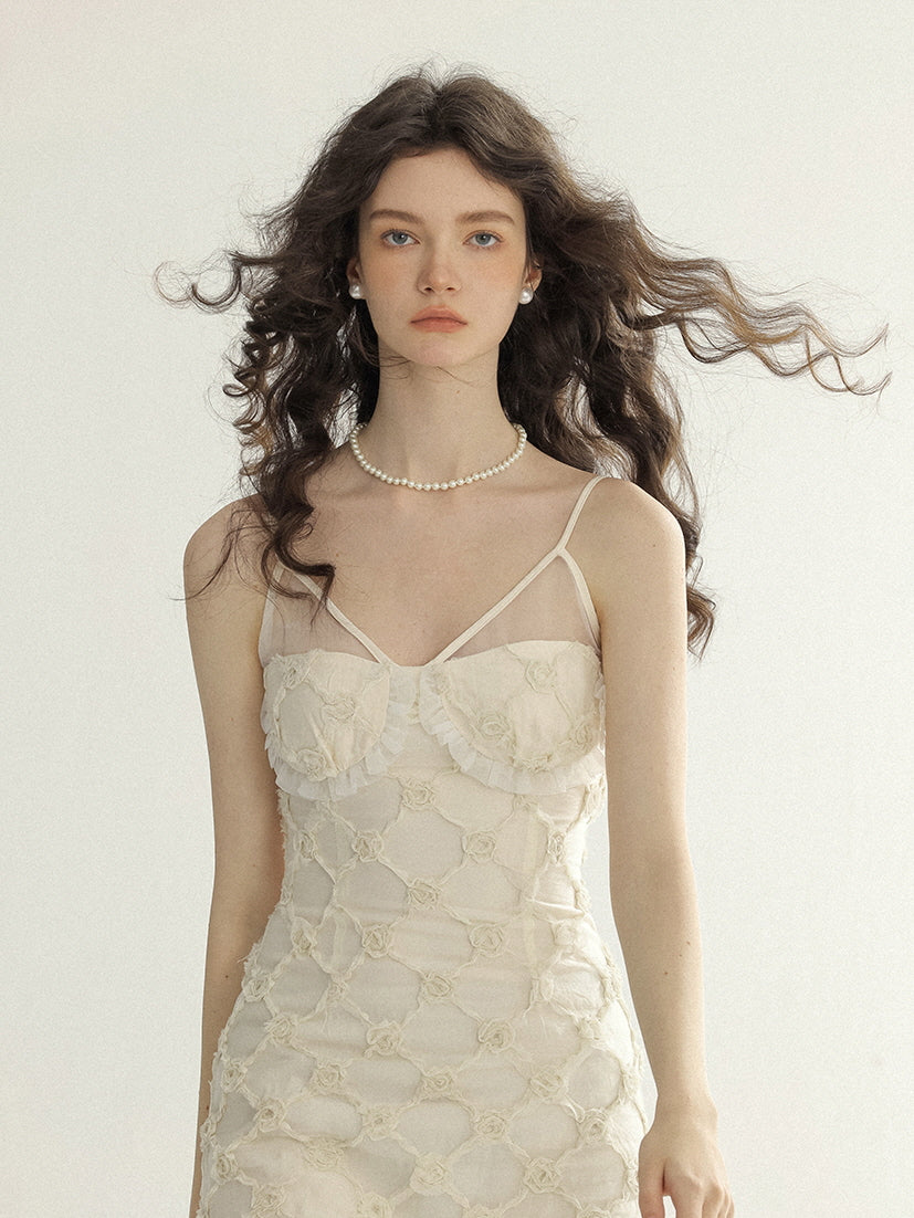 Ethereal Floral Lace Fairy Dress