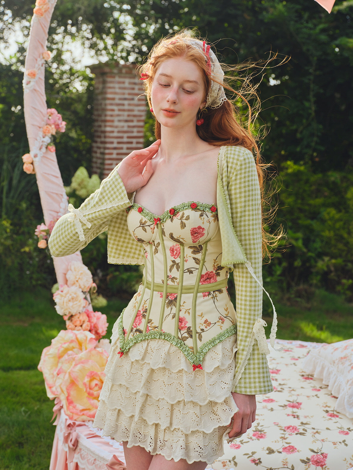 Cottage Bloom Floral Corset Top