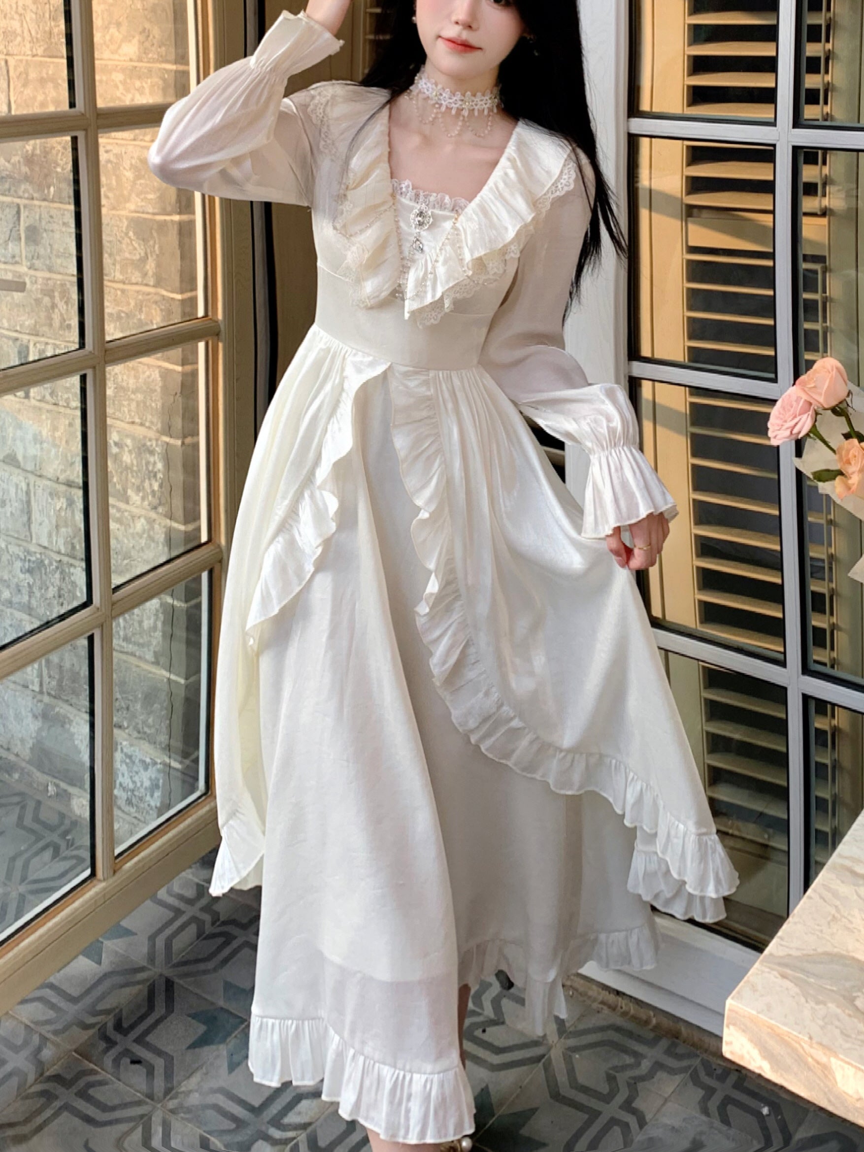 Romantic Shimmering Vintage Dress