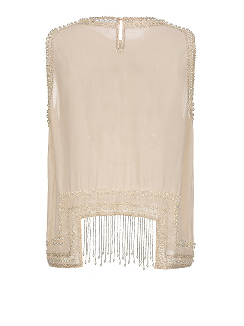 Olivia's Retro Flower Elegance Top