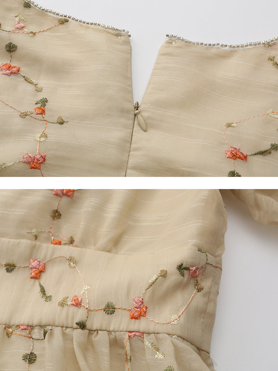 Claire's Vintage Floral Elegance Dress
