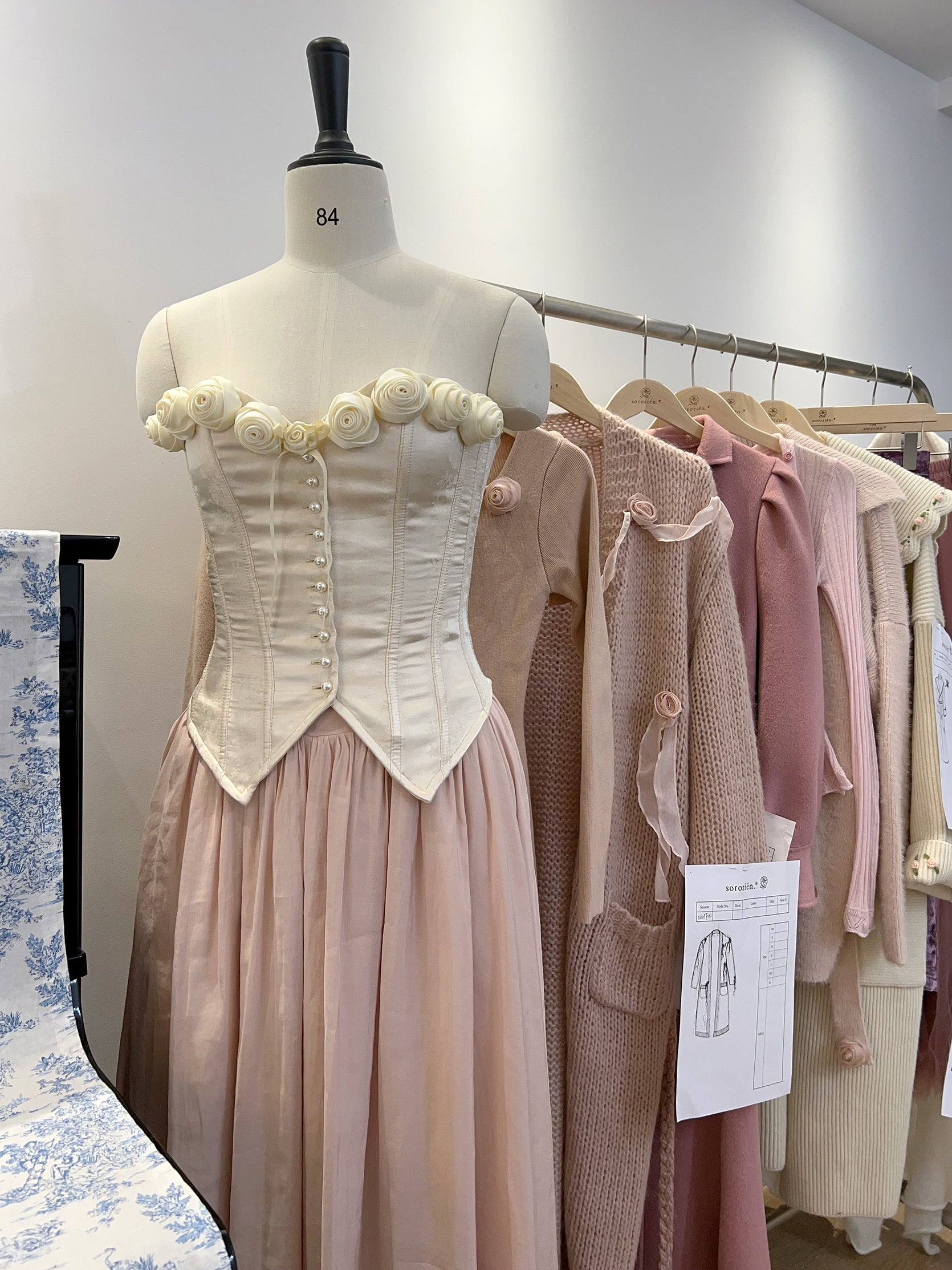 Rose Blossom Herringbone Corset