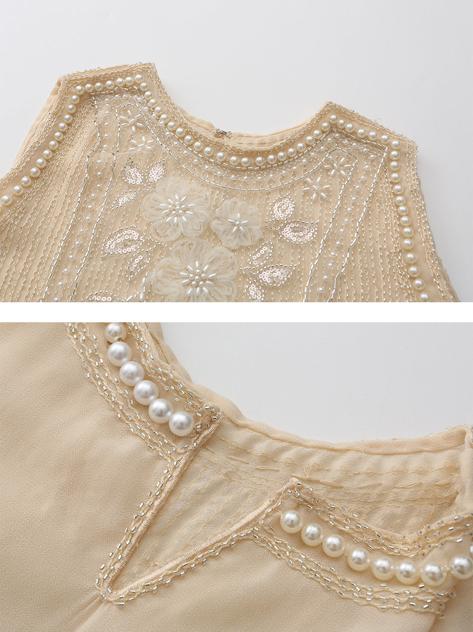 Olivia's Retro Flower Elegance Top