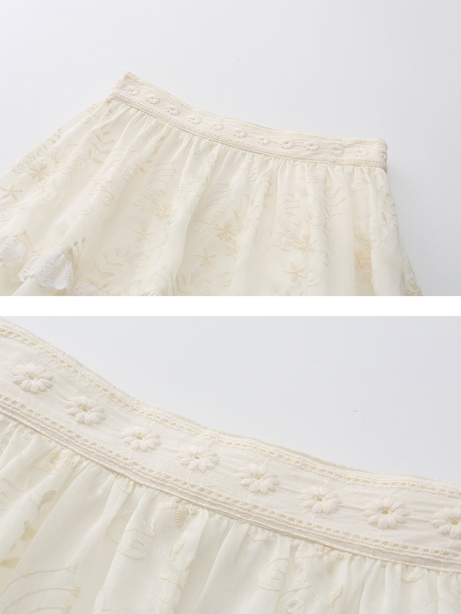 Lucy's Vintage Lace Elegance Skirt