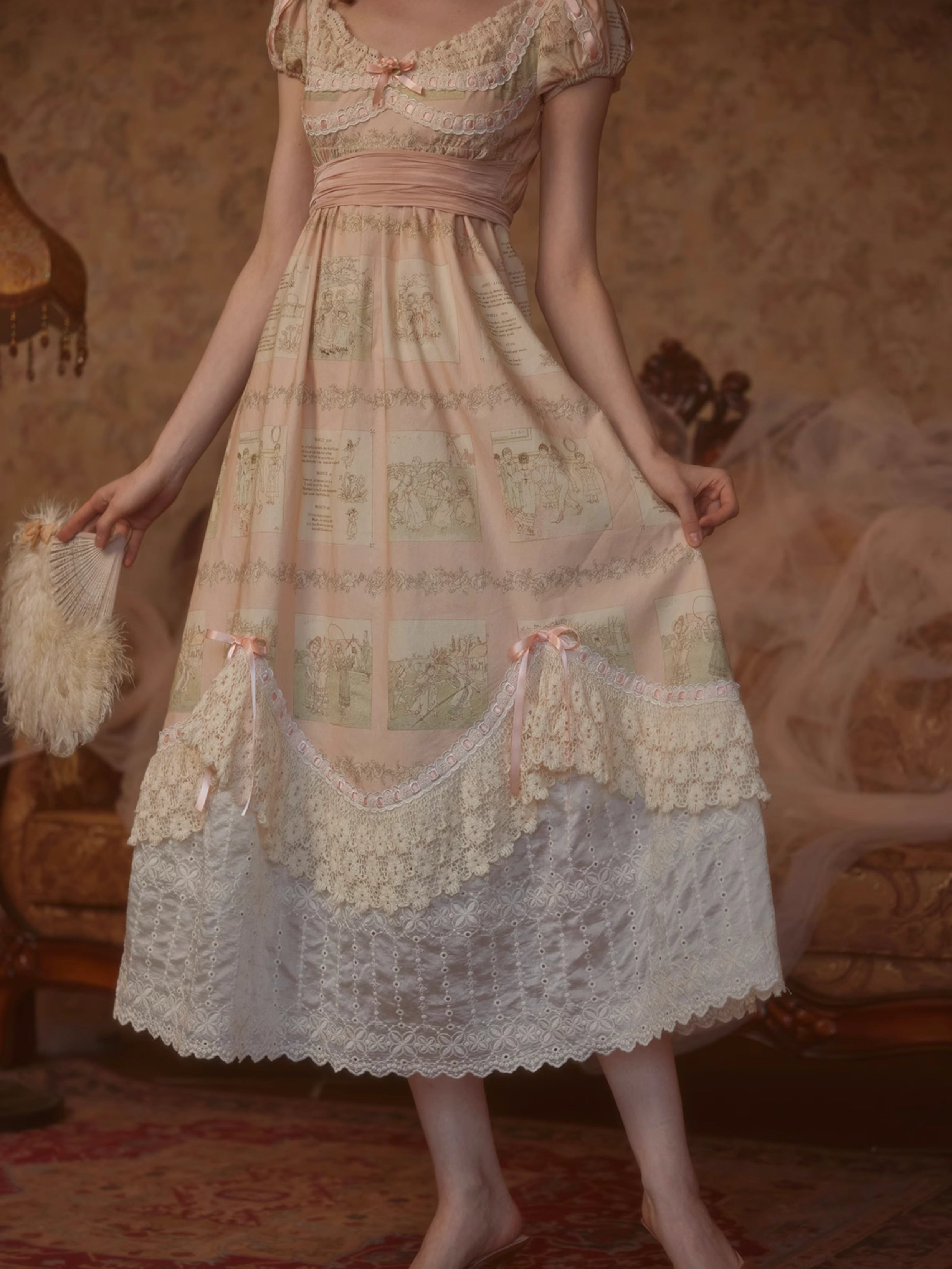 Blush Storybook Lace Dress