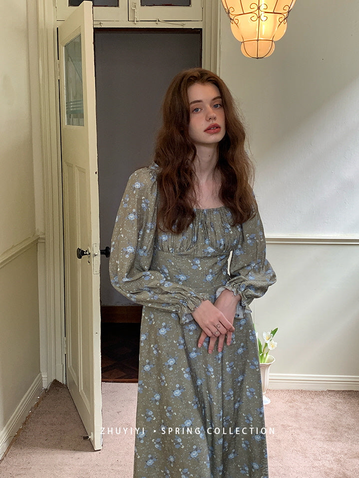 Moonlit Meadow Floral Dress