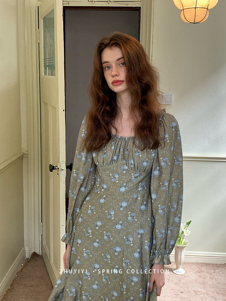 Moonlit Meadow Floral Dress