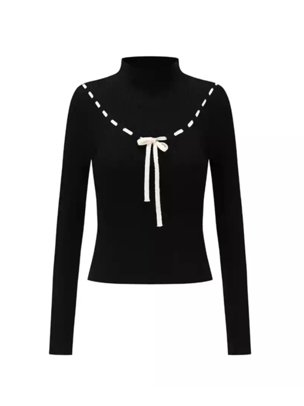 Coquette Bow Detail Knit Top