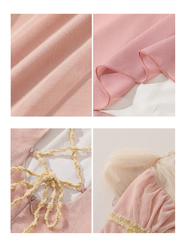 Blush Ribbon Tulle Fairytale Dress