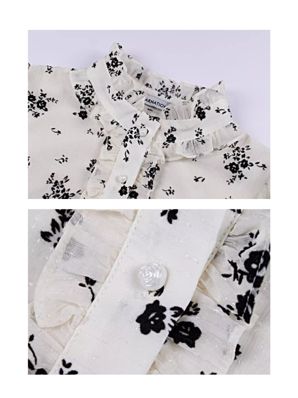 Vintage Floral Charm Layered Dress