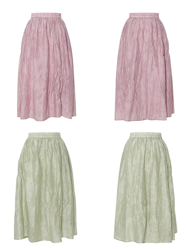 Green Bliss Floral Skirt