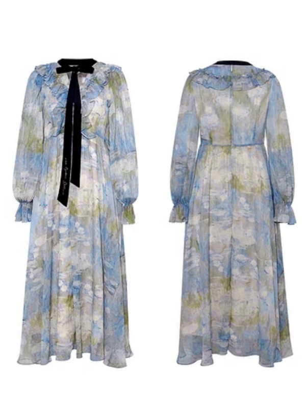 Monet's Dream Blue Dress