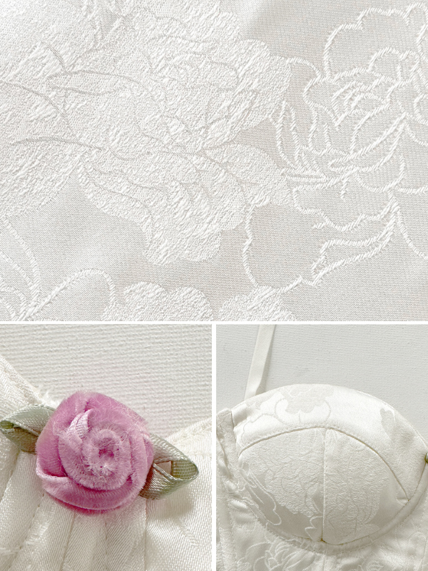 Vintage Floral Lace Corset