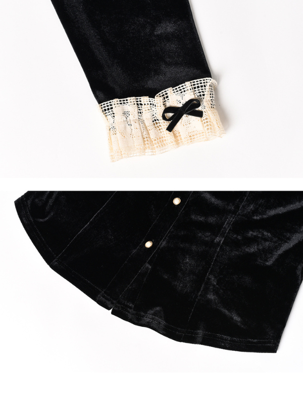 Velvet Elegance Vintage Blouse