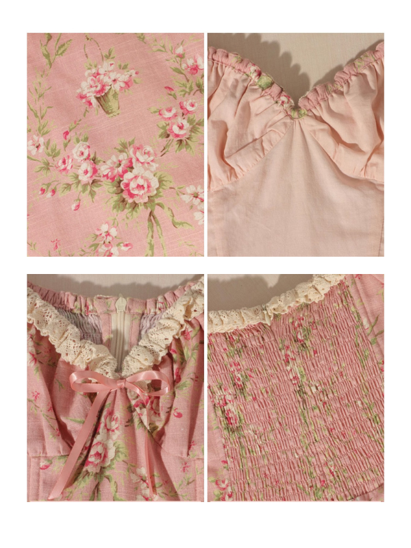 Blush Garden Vintage Floral Dress