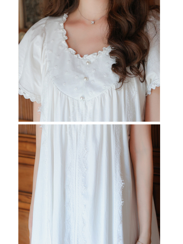 Dreamy Meadow Cotton Nightgown