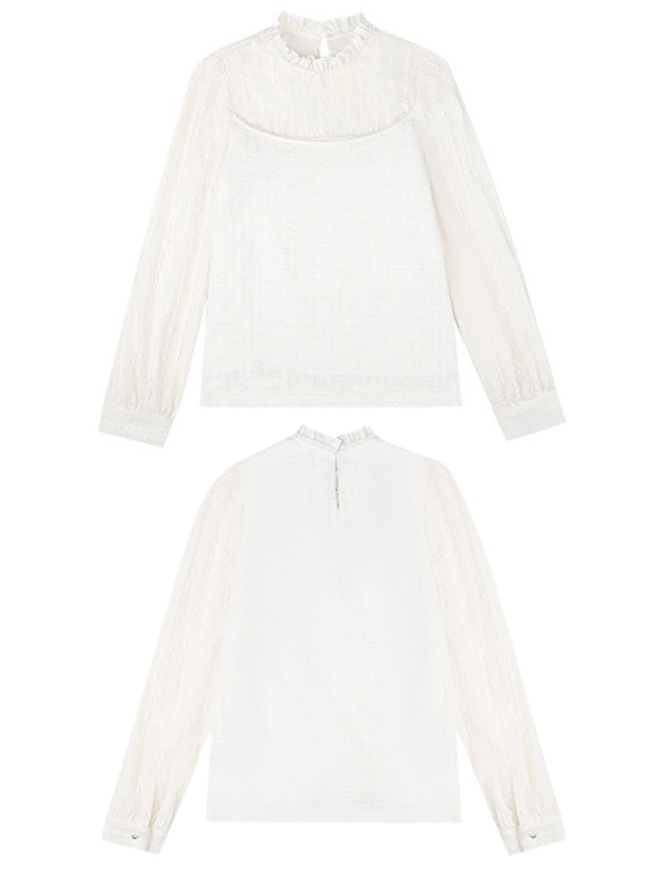 Sheer Elegance Lace Blouse