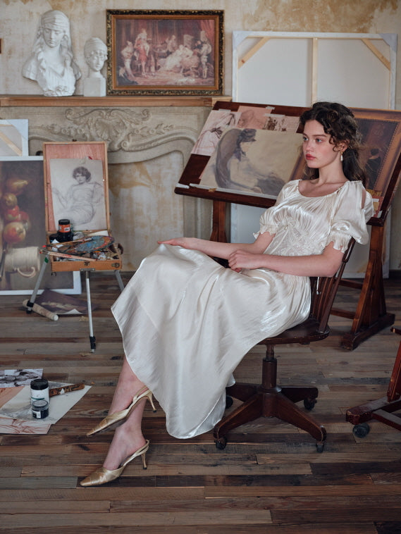 Ivory Muse Corset Dress