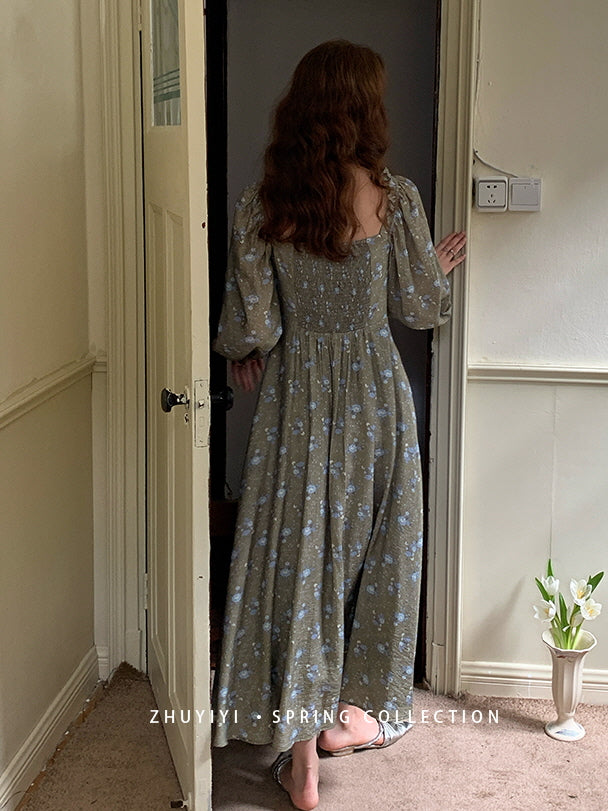 Moonlit Meadow Floral Dress