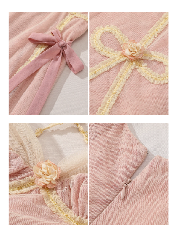 Blush Ribbon Tulle Fairytale Dress