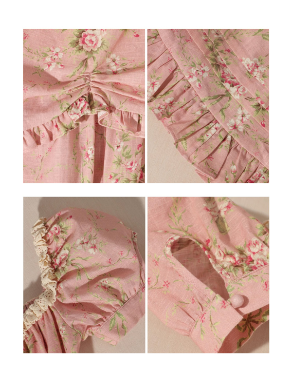 Blush Garden Vintage Floral Dress