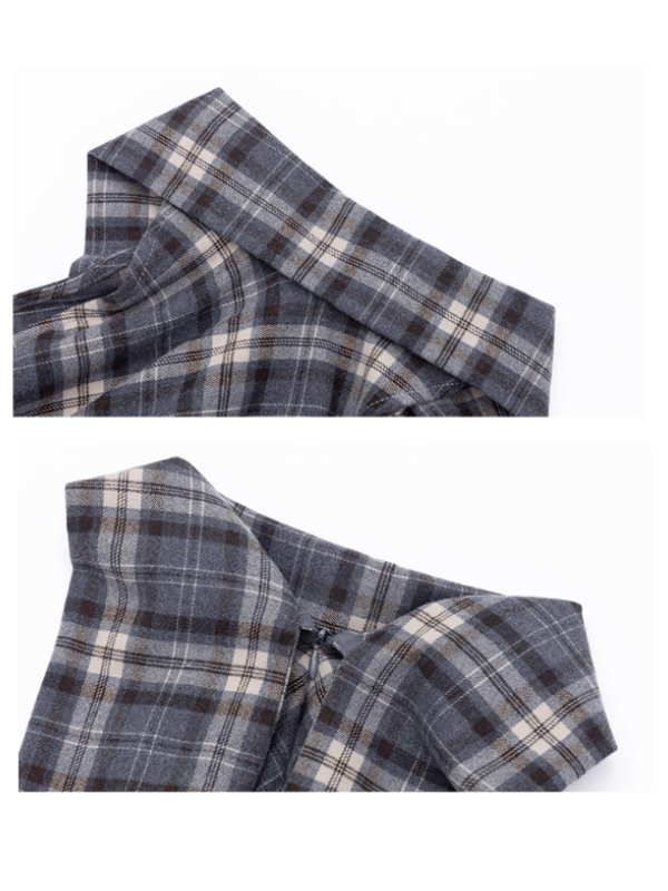 Vintage Check Fringe Dress