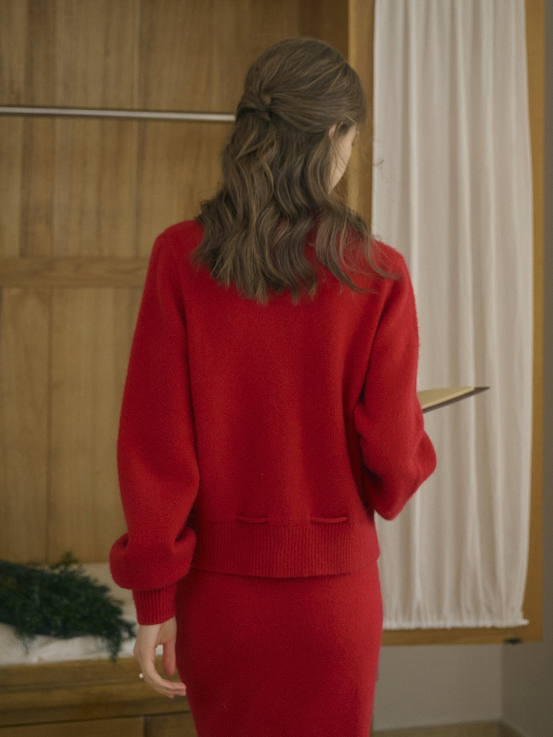 Rosette Bloom Knit Cardigan