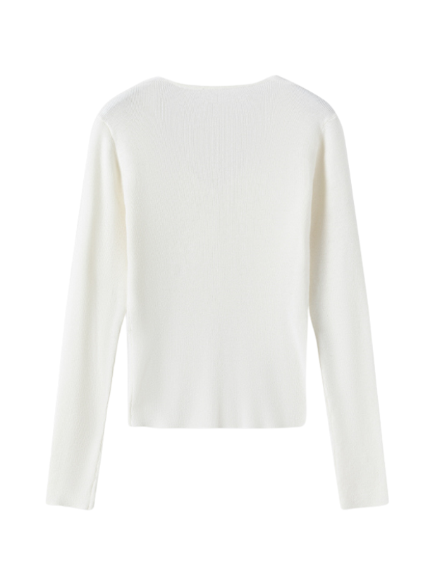 Floral Lace Embellished Knit Top