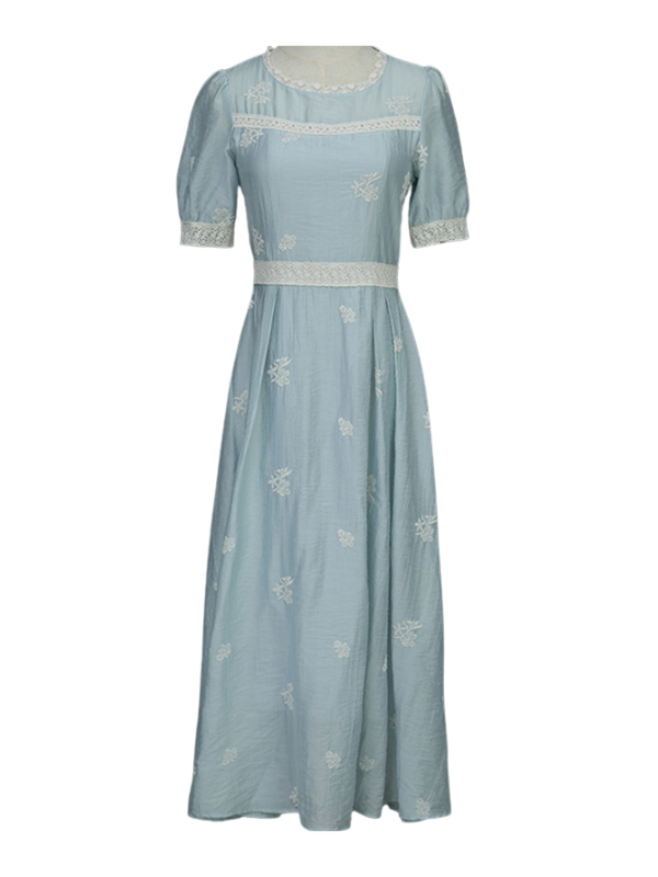 Enchanted Blue Cottagecore Dress