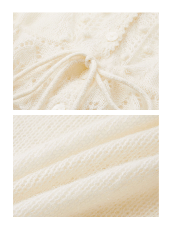 Snow White Vintage Knit Cardigan