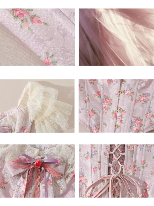 Princess Floral Fairy Corset & Skirt