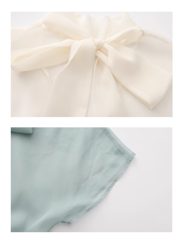 Ethereal Bow-Tie Sheer Dress