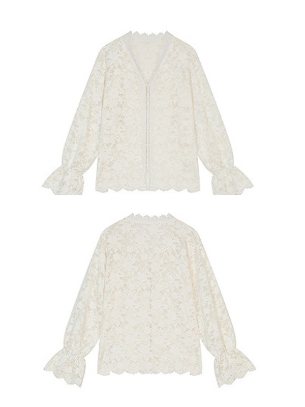 Ivory Lace Poise Blouse