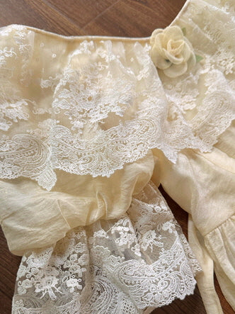 Storybook Lace Capelet Dress