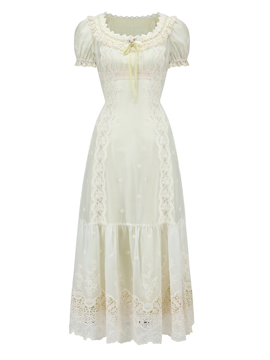 Olivia's Elegant Garden Mint Dress