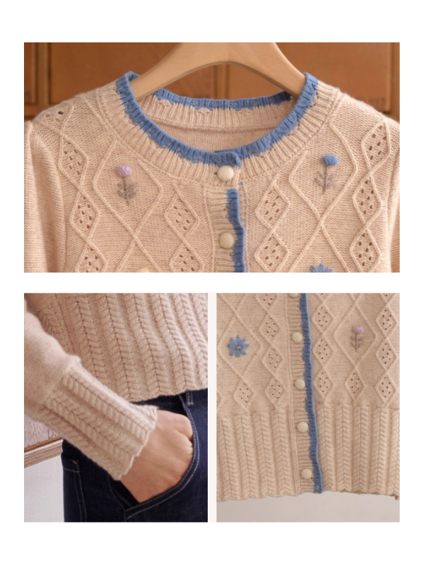 Blossom Stitch Vintage Cardigan