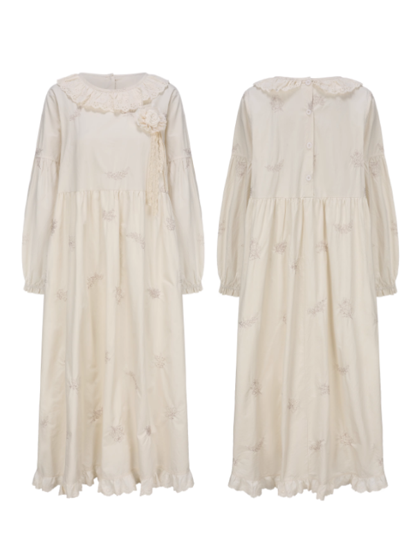 Cottagecore Garden Bloom Cotton Dress