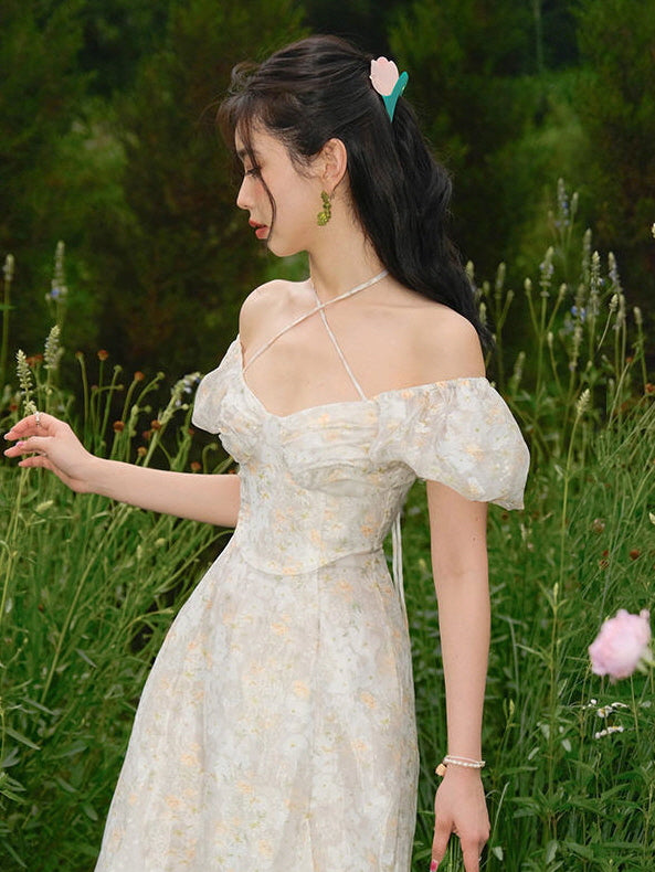 Elara's Enchanted Flower Dress