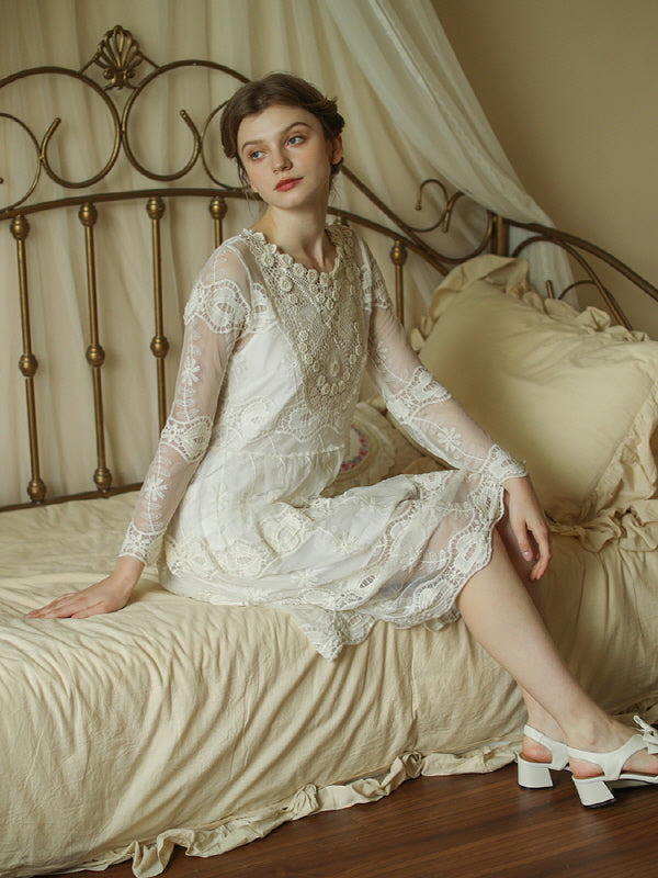 Ethereal Victorian Blossom Dress