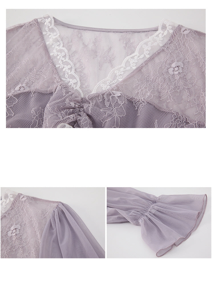 Elara's Princess Fairy Lace Nightgown