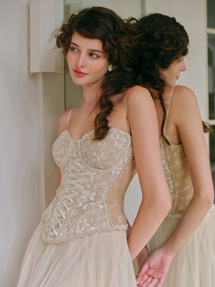 Eleanor's Timeless Lace Corset